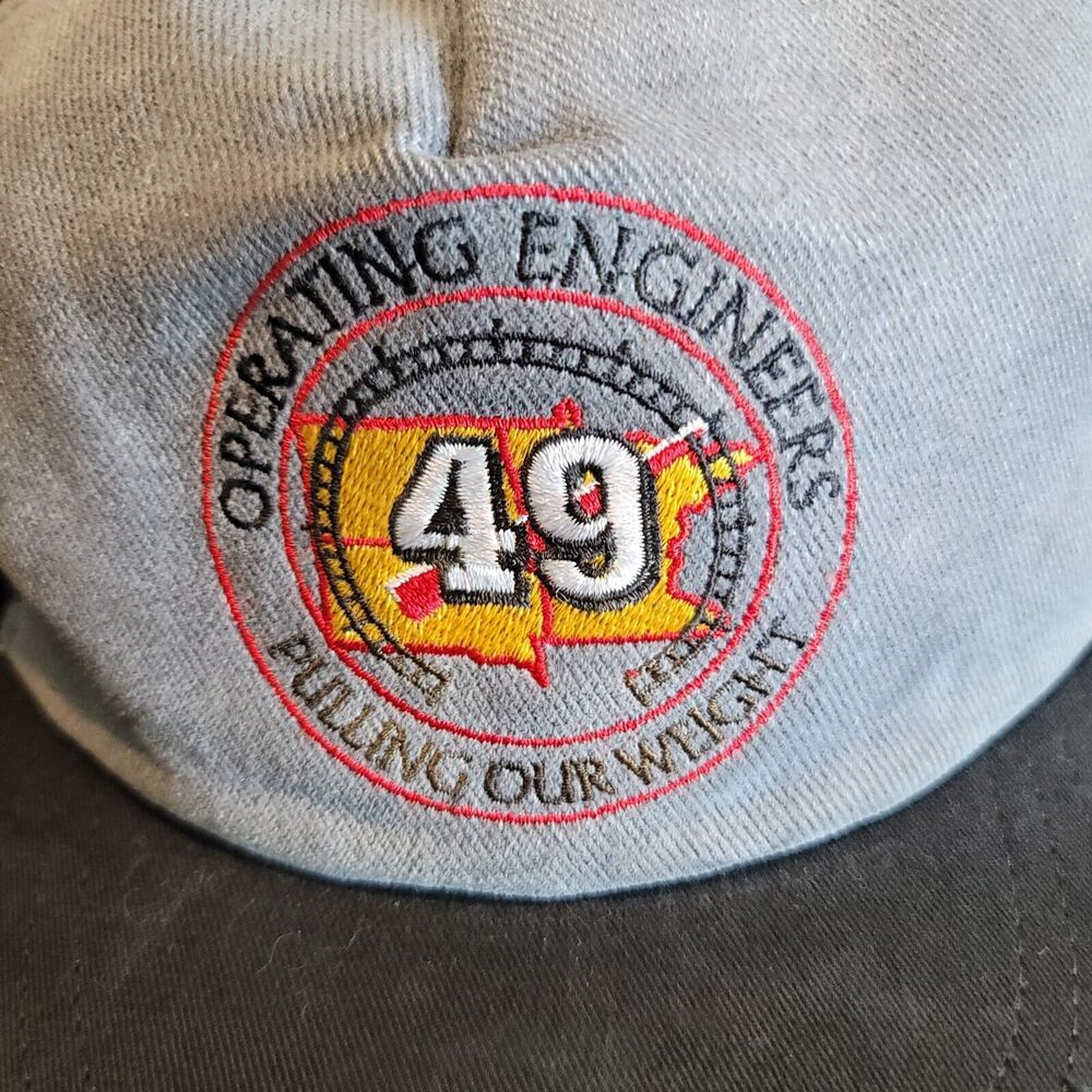 Operating Engineers Union Local 49 Hat Cap Black … - image 2